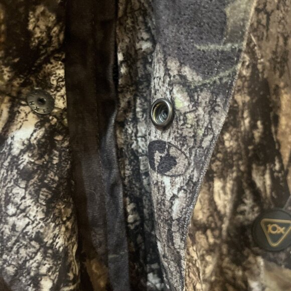 10X Brand Camo Jacket Mossy Oak Break Up Infinity Hooded Hunting Coat Men XL - Picture 4 of 16